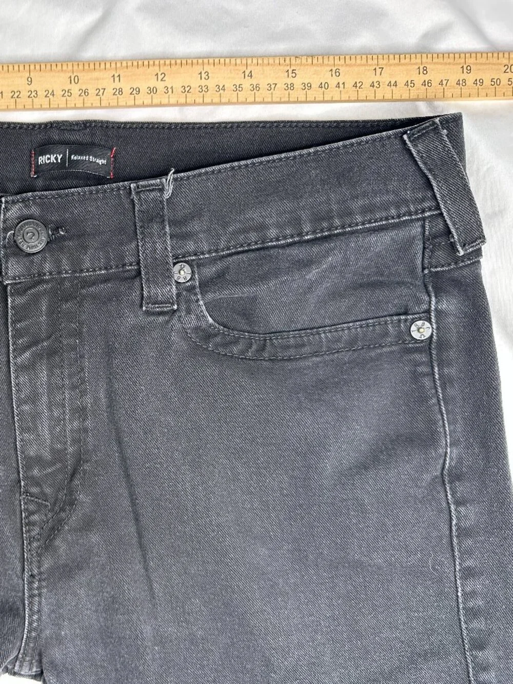 True Religion black addition relaxed